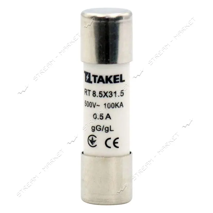 Плавкий предохранитель Takel RT 8.5х31.5 0.5А                                                       