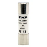 Плавкий предохранитель Takel RT 8.5х31.5 4А                                                         