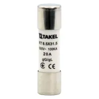 Плавкий предохранитель Takel RT 8.5х31.5 20А                                                        
