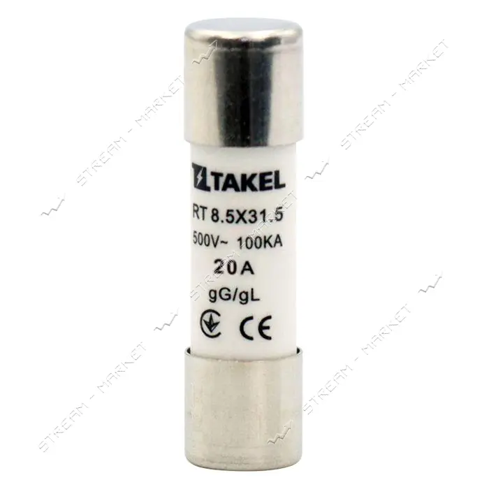 Плавкий предохранитель Takel RT 8.5х31.5 20А                                                        