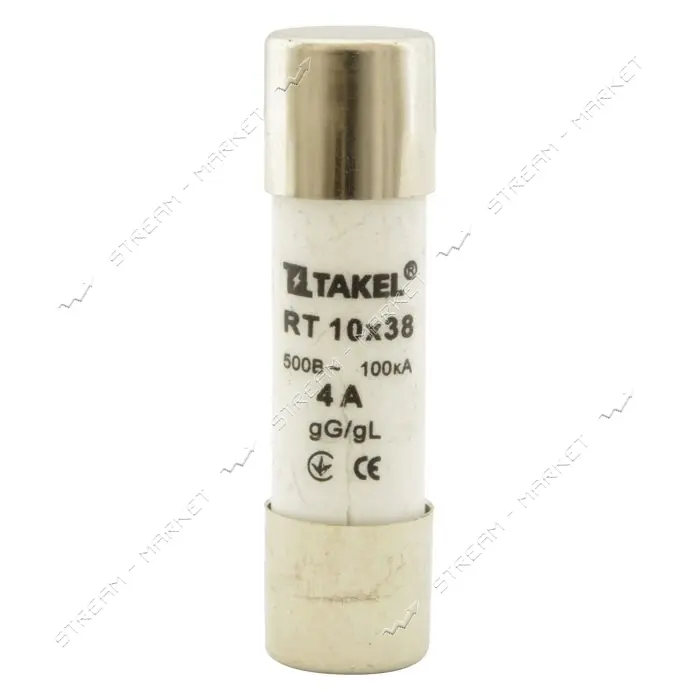 Плавкий предохранитель Takel RT 10х38 4А                                                            