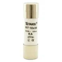 Плавкий предохранитель Takel RT 10х38 6А                                                            