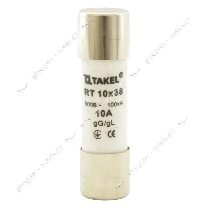 Плавкий предохранитель Takel RT 10х38 10А                                                           