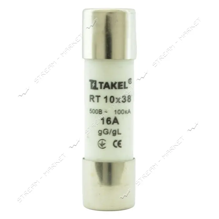 Плавкий предохранитель Takel RT 10х38 16А