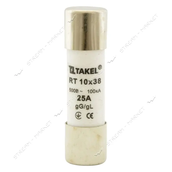 Плавкий предохранитель Takel RT 10х38 25А