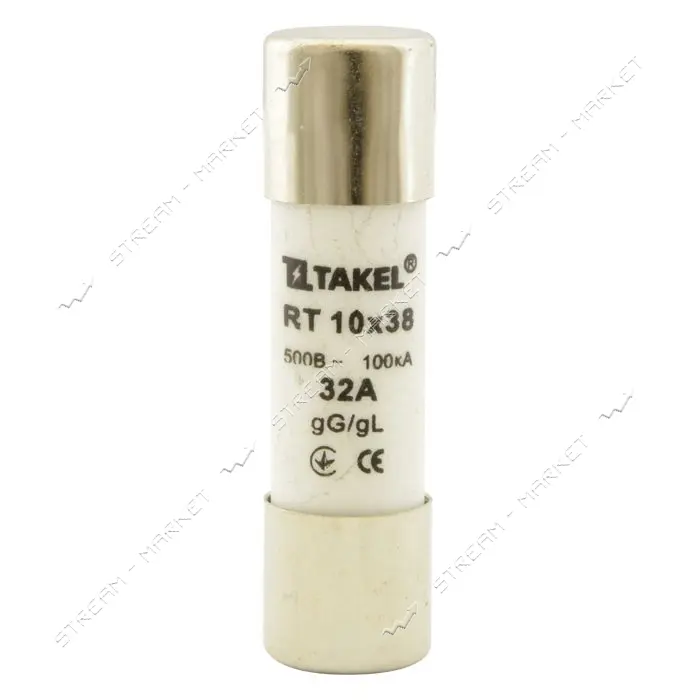 Плавкий предохранитель Takel RT 10х38 32А