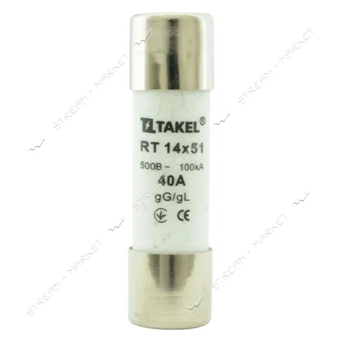 Плавкий предохранитель Takel RT 14х51 40А                                                           