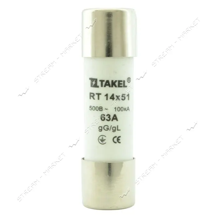 Плавкий предохранитель Takel RT 14х51 63А                                                           