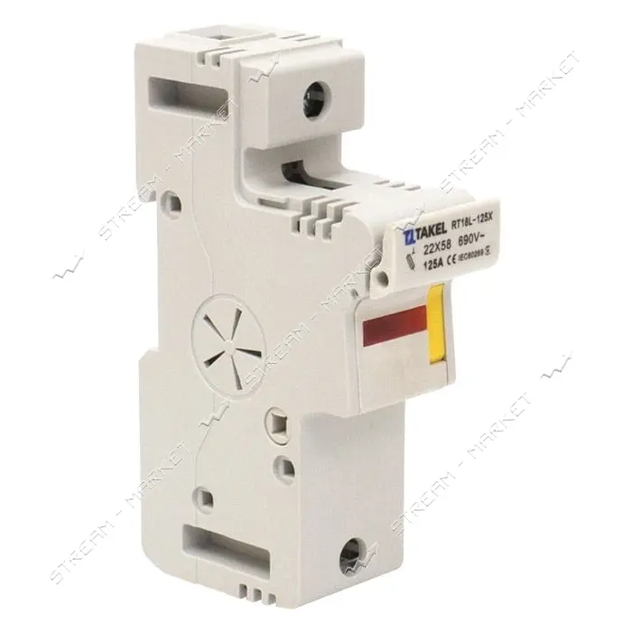 Держатель для плавкого предохранителя Takel RT18L-125X 1Р 125А 22x58