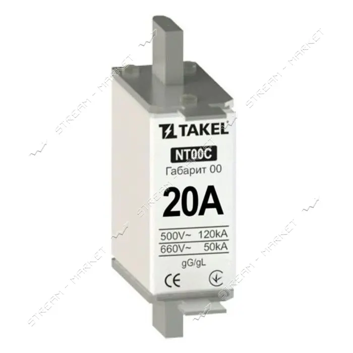 Плавкий предохранитель Takel NT00С 20А                                                              