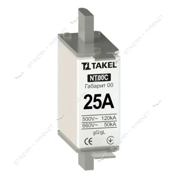 Плавкий предохранитель Takel NT00С 25А                                                              