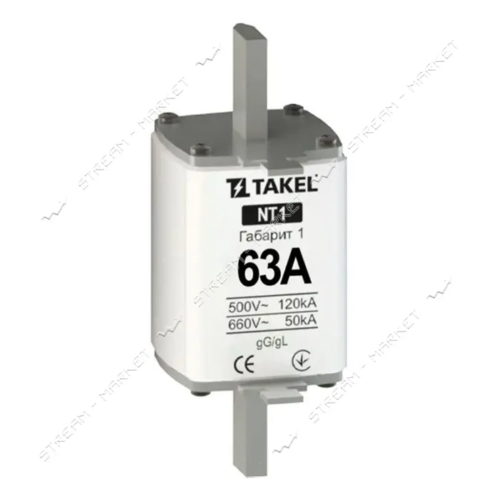 Плавкий запобіжник Takel NT1 63А                                                                    