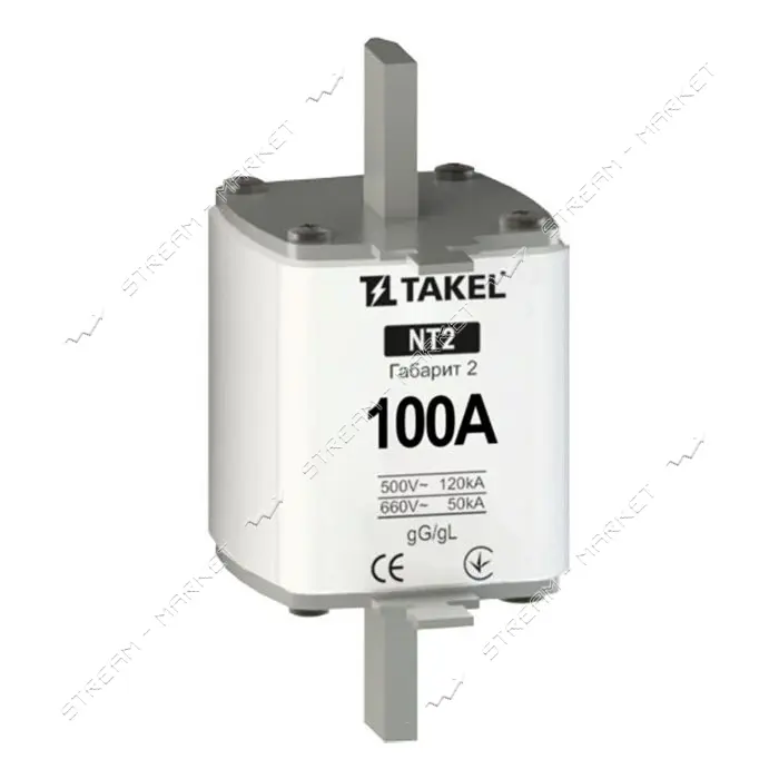 Плавкий предохранитель Takel NT2 100А                                                               
