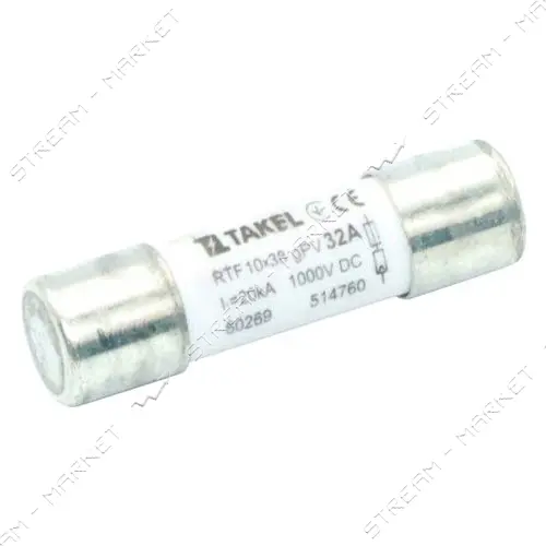 Плавкий предохранитель Takel RTF 10х38 32А 1000V DC                                                 