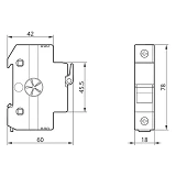 Держатель для плавкого предохранителя Takel RTPV-1038 10x38 1P 32A 1000V                            