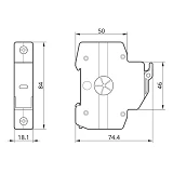 Держатель для плавкого предохранителя Takel RTPV-32H 10x38 1P 32A 1000V