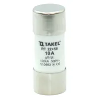 Плавкий предохранитель Takel RT 22х58 10А                                                           