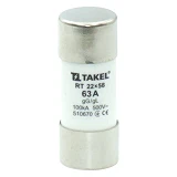Плавкий предохранитель Takel RT 22х58 63А                                                           