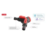 Распределитель 2-х канальный Intertool GE-2003 с регулировкой каждого канала 1/2" с ВР 3/4" 1"