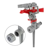 Дождеватель пульсирующий на костыле Intertool GE-0053 круг/сектор полива до 12м                     