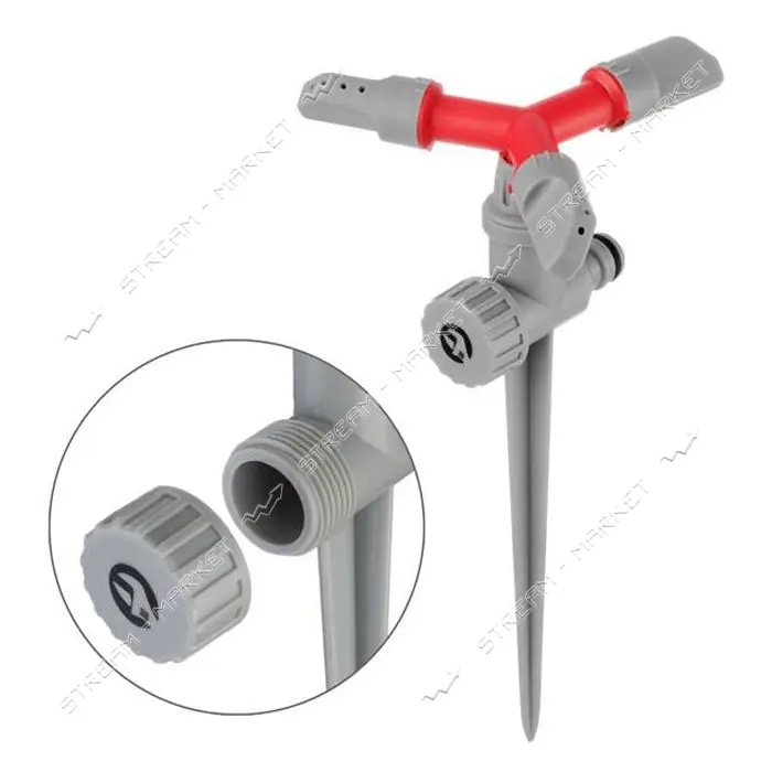 Дождеватель круговой Intertool GE-0054 с вращающейся головкой на костыле