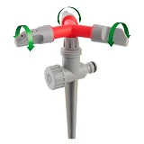 Дождеватель круговой Intertool GE-0054 с вращающейся головкой на костыле