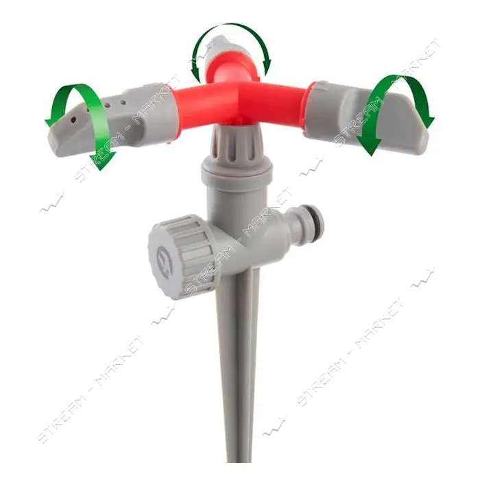 Дождеватель круговой Intertool GE-0054 с вращающейся головкой на костыле