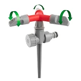Дождеватель круговой Intertool GE-0055 с вращающейся головкой на костыле