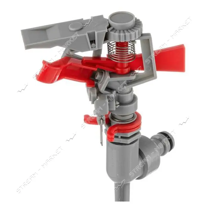 Дождеватель пульсирующий на костыле Intertool GE-0056 круг/сектор полива до 12м