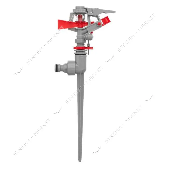 Дождеватель пульсирующий на костыле Intertool GE-0056 круг/сектор полива до 12м