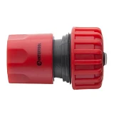 Коннектор Intertool GE-1020 1/2" с аквастопом для шланга 3/4"                                       