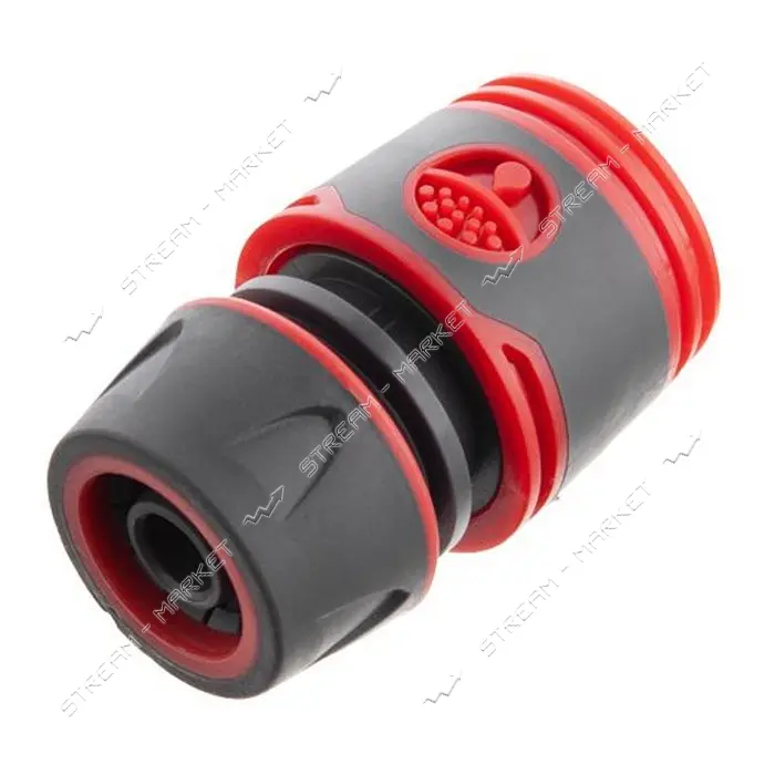 Коннектор Intertool GE-1116 прорезиненный 1/2" для шланга 1/2"                                      