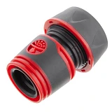 Коннектор Intertool GE-1117 прорезиненный 1/2" для шланга 3/4"                                      