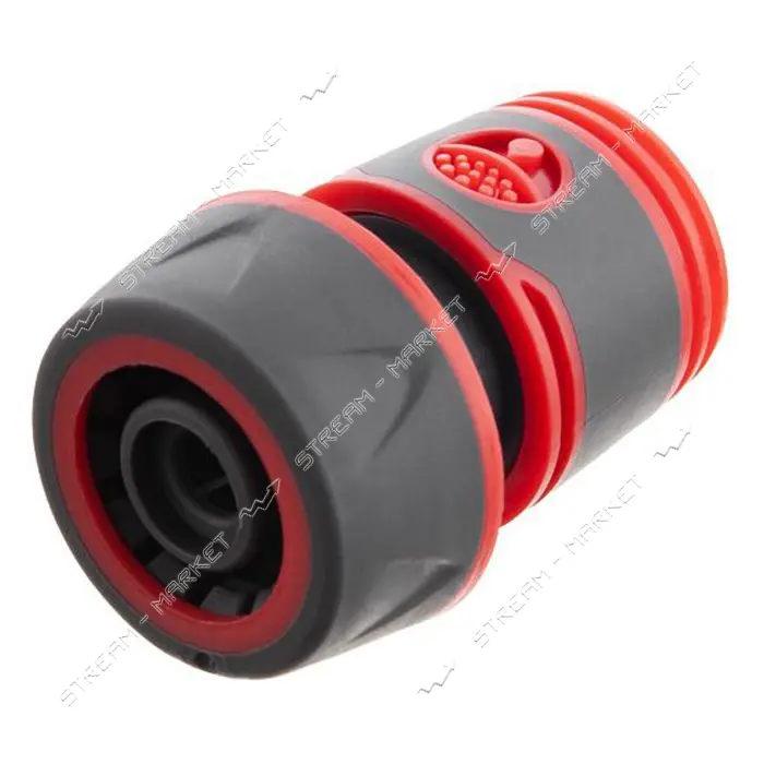 Коннектор Intertool GE-1117 прорезиненный 1/2" для шланга 3/4"                                      