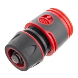 Коннектор Intertool GE-1119 прорезиненный 1/2" с аквастопом для шланга 1/2"