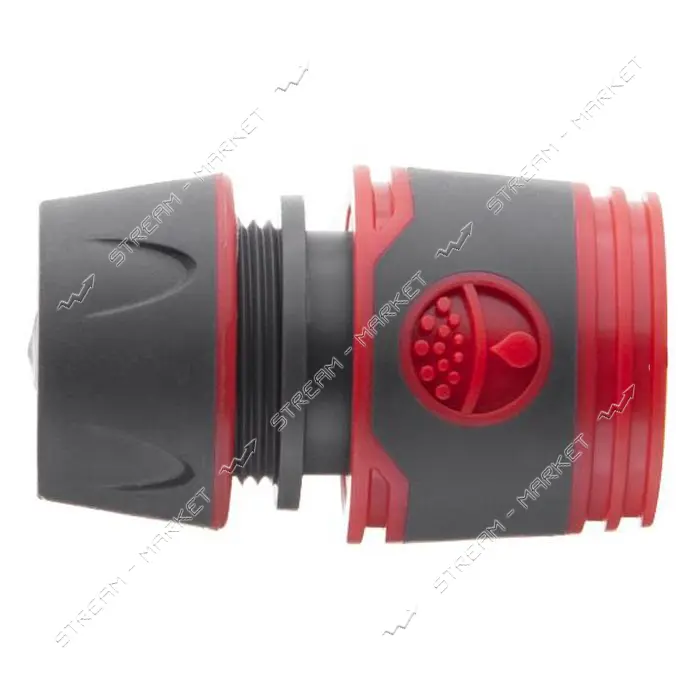 Коннектор Intertool GE-1119 прорезиненный 1/2" с аквастопом для шланга 1/2"