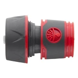 Коннектор Intertool GE-1120 прорезиненный 1/2" с аквастопом для шланга 3/4"                         
