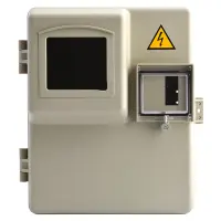 Бокс герметичный КДЕ1ф-ный IP55 пластиковый под механический счетчик серый IP55                     