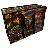 Сумка хозяйственная с рисунком на флизелиновой основе 40х30х16см