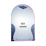 Зеркало 500x800мм 1 полка зеркало 101