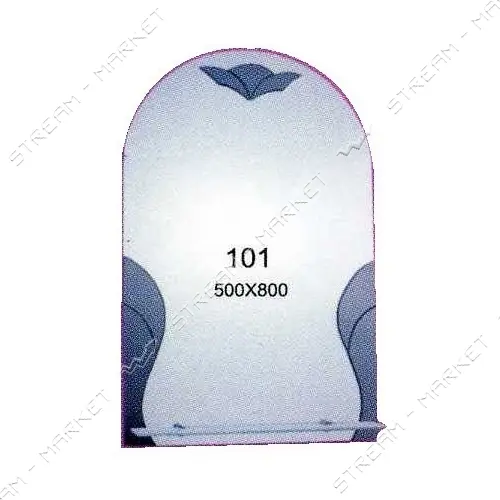 Зеркало 500x800мм 1 полка зеркало 101