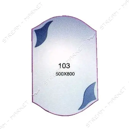 Зеркало 500x800мм 103 без полок                                                                     