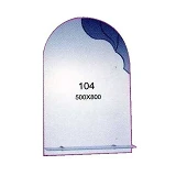 Зеркало 500x800мм 1 полка зеркало 104                                                               