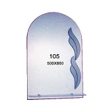 Зеркало 500x800мм 1 полка зеркало 105                                                               