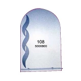 Зеркало 500x800мм 1 полка зеркало 108                                                               