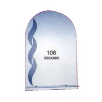 Зеркало 500x800мм 1 полка зеркало 108                                                               