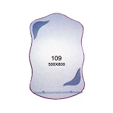 Зеркало 500x800мм 1 полка зеркало 109                                                               