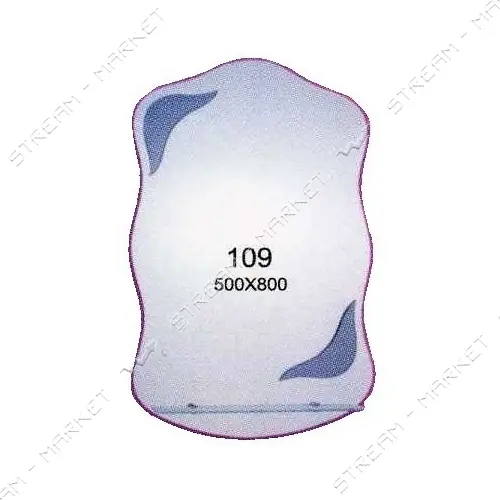 Зеркало 500x800мм 1 полка зеркало 109                                                               