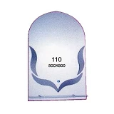 Зеркало 500x800мм 1 полка зеркало 110