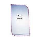 Зеркало 400x700мм 1 полка зеркало 202